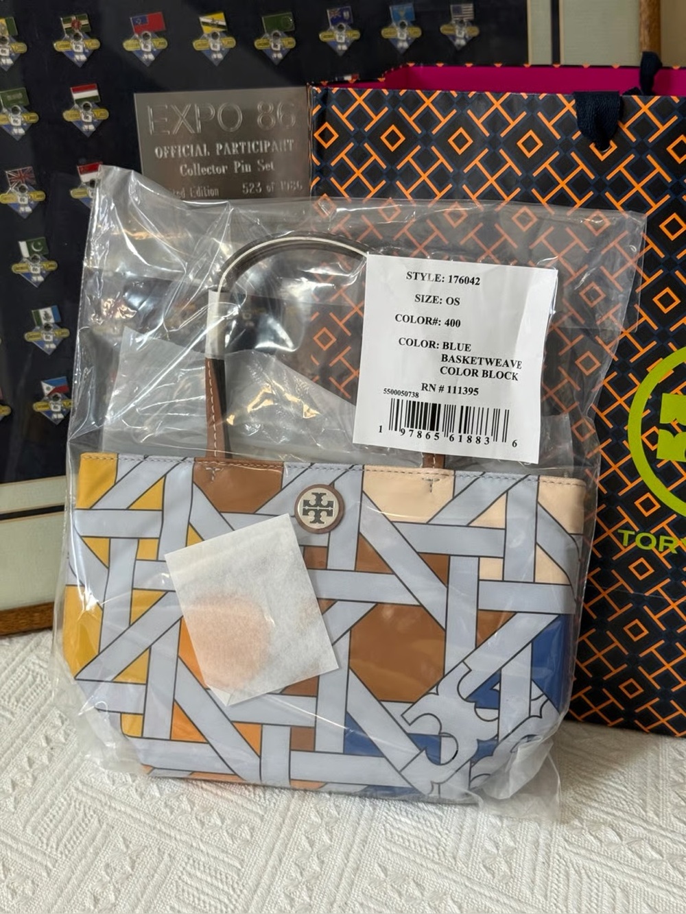 Tory Burch NYLON PRINTED MINI TOTE - Picture 5 of 13